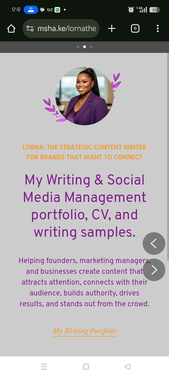 _Delulu_writer's tweet image. As website never de, make we use this one take guide

If you&apos;re an SMM or writer, share your website (or link in bio tool) in the comments

Recruiters are watching😌
msha.ke/lornathebrands…