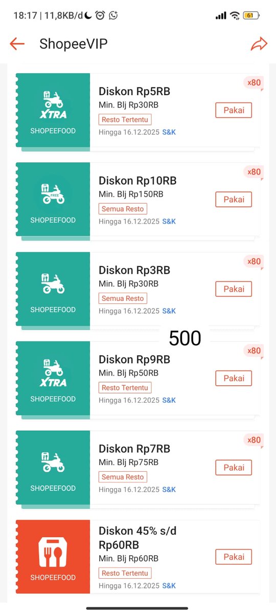 remahaan's tweet photo. wts voucher shopee gratis ongkir/Shopee VIP

🌼 500p/voucher
🌼1 voucher gratongkir bisa utk 3 toko berbeda
🌼 Boleh ijin cek dulu
🌼 Privasi datadiri dan barang aman
🌼 Update resi setelah dikirim
🌼 QRIS all ewallet
❌ COD
https://t.co/4E5n9TT7hy

#zonauang #zonaba #zonajajan https://t.co/UYZGQJgkI4