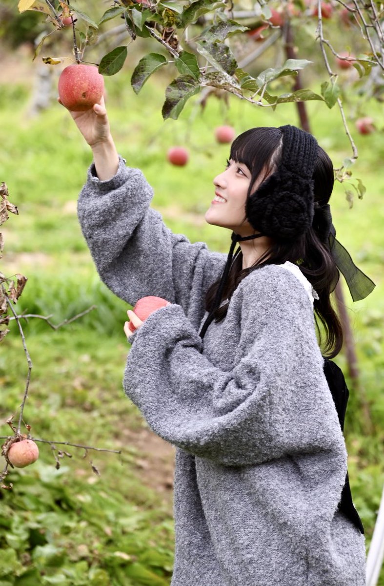 久留島がくる #カメコSTU ＃久留島優果 #STUとリンゴ狩り #さやくる