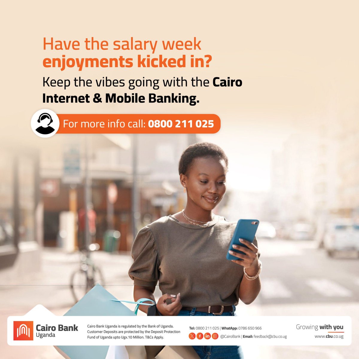 CairoBank's tweet image. Kick back, relax, and enjoy the salary week with the convenience of Cairo Internet &amp;amp; Mobile Banking. Tap, swipe, and manage your money anytime, anywhere. 

#EasyAccess #DigitalBanking #CairoWay #GrowingwithYou