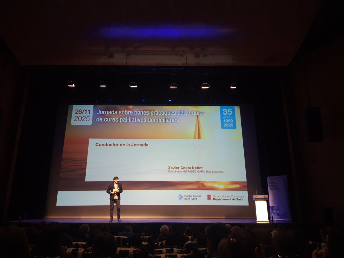 Gaudint de la Jornada de bones pràctiques de Cures Pal.liatives domiciliàries. 35è Aniversari dels PADES. 
Recordem la importància d'integrar la psicologia pal.liativa
<a href="/FundlaCaixa/">Fundación ”la Caixa”</a> 
<a href="/CatEaps/">EAPS Catalunya</a>
#FundaciónlaCaixa

#FinalDeVidaFundlaCaixa
#EnfermedadesAvanzadas