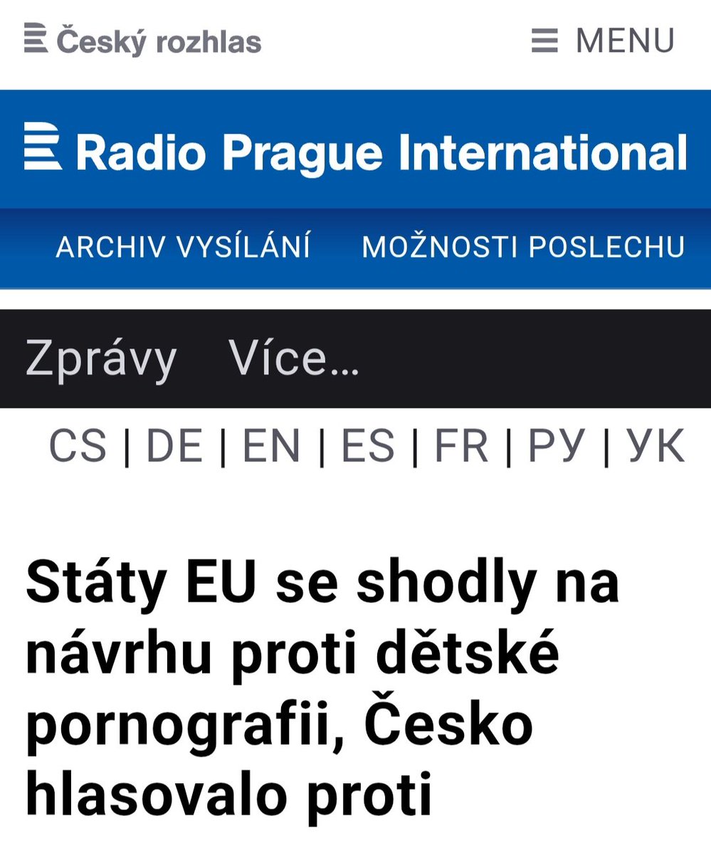 UW_Phoenix's tweet image. A takhle ohýbají státní média veřejné mínění tam, kde ho chtějí mít.

Lež slovo od slova:
- státy se NESHODLY
- není to návrh proti dětské pornografii

Asi budu blít... 🤮