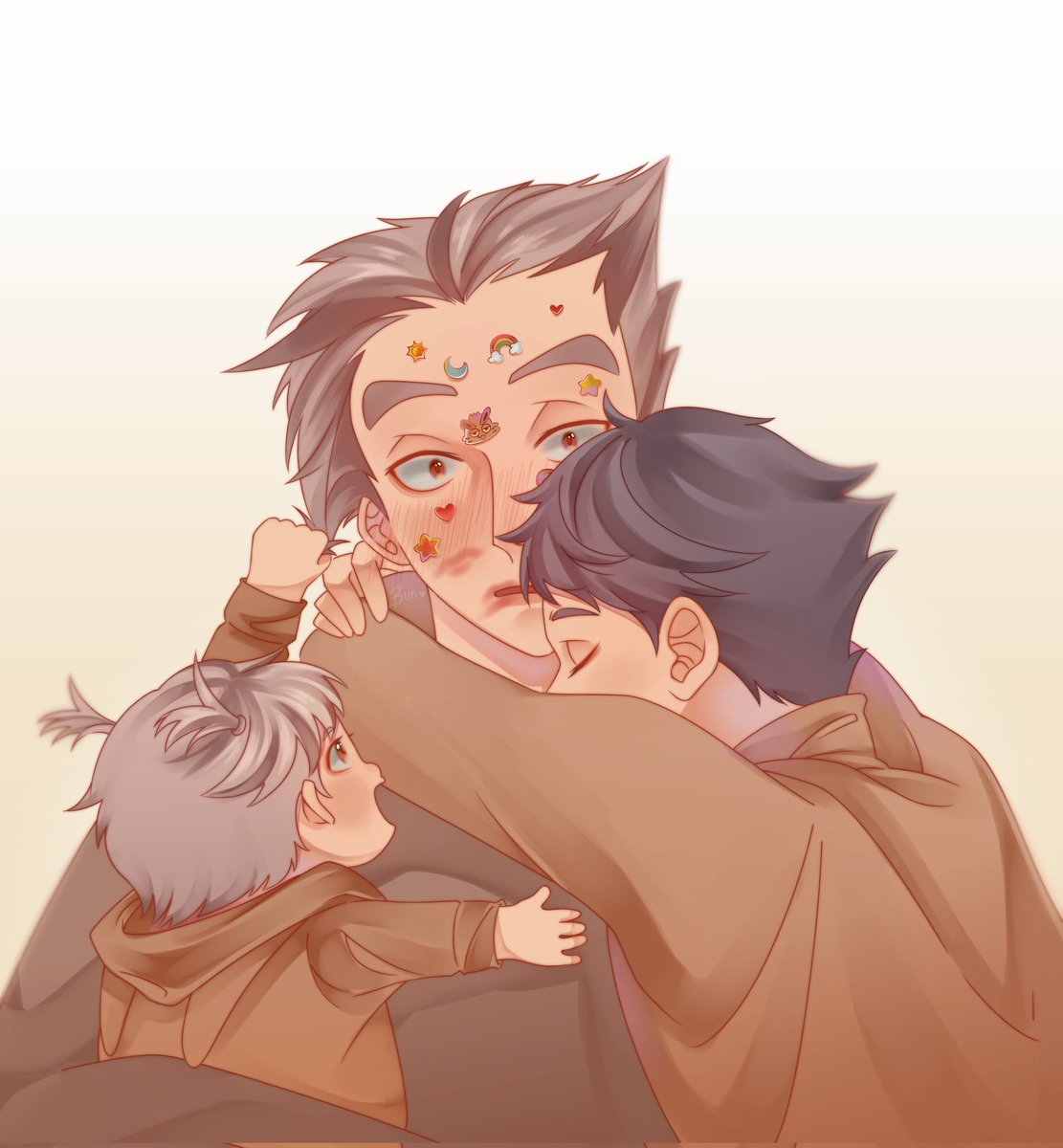 FAMILY HUGGG ✨
#BokuAka #Haikyuu