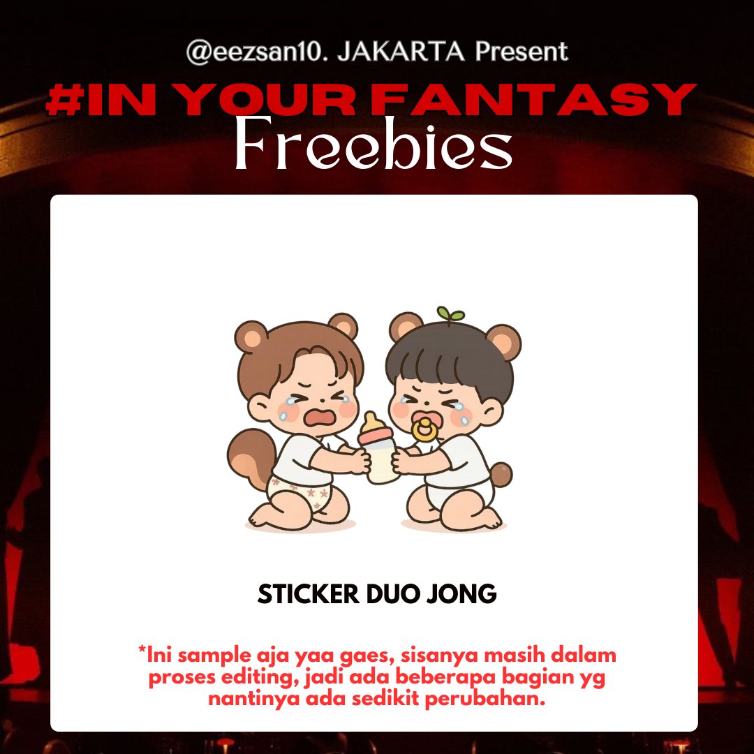 ATEEZ IN YOUR FANTASY JAKARTA
Freebies by ❄️ <a href="/eezsan10/">𝓢𝓮𝓻𝓪𝓷𝓸𝓲𝓻𝓮 ❄️</a>

‼️ Limited qty ‼️

Alooo onty uncle, adek jong abang hong in hellee.. 👶🏻🖐🏻

📅 Saturday, 31 January 2026
📍 ICE BSD City
⏰️ 👗 To be Announced

How to claim ada di slide gambar yaa onty uncle, legooo berteman 😗🫴🏻