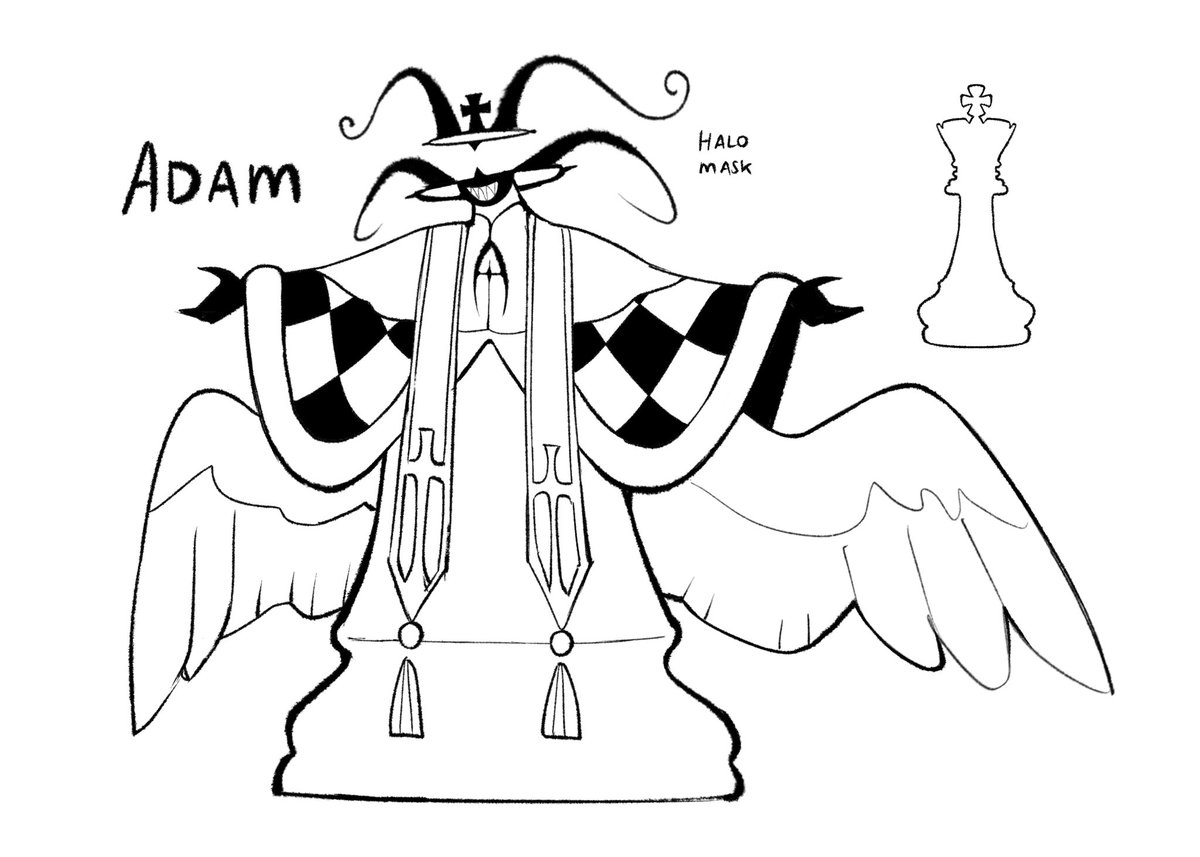 PodoroVines's tweet image. hey! (i dont think ill color this) #HazbinHotel