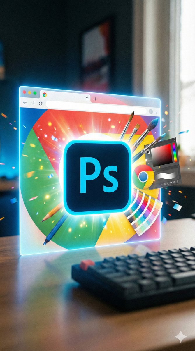 techdergi's tweet image. Adobe Photoshop Web, Google kampanyasıyla 1 YIL ÜCRETSİZ!

Adobe ve Google, milyonlarca Chrome kullanıcısını sevindirecek bir adım attı. Yeni Photoshop Web Chrome uzantısını yükleyenler, 8 Aralık 2025&apos;e kadar 12 aylık ücretsiz abonelik kazanacak.

💫Detaylar için sitemize göz…