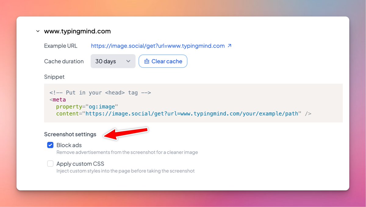 Acabo de agregar una opción para deshabilitar el bloqueo de anuncios y aplicar CSS personalizado a la configuración de c