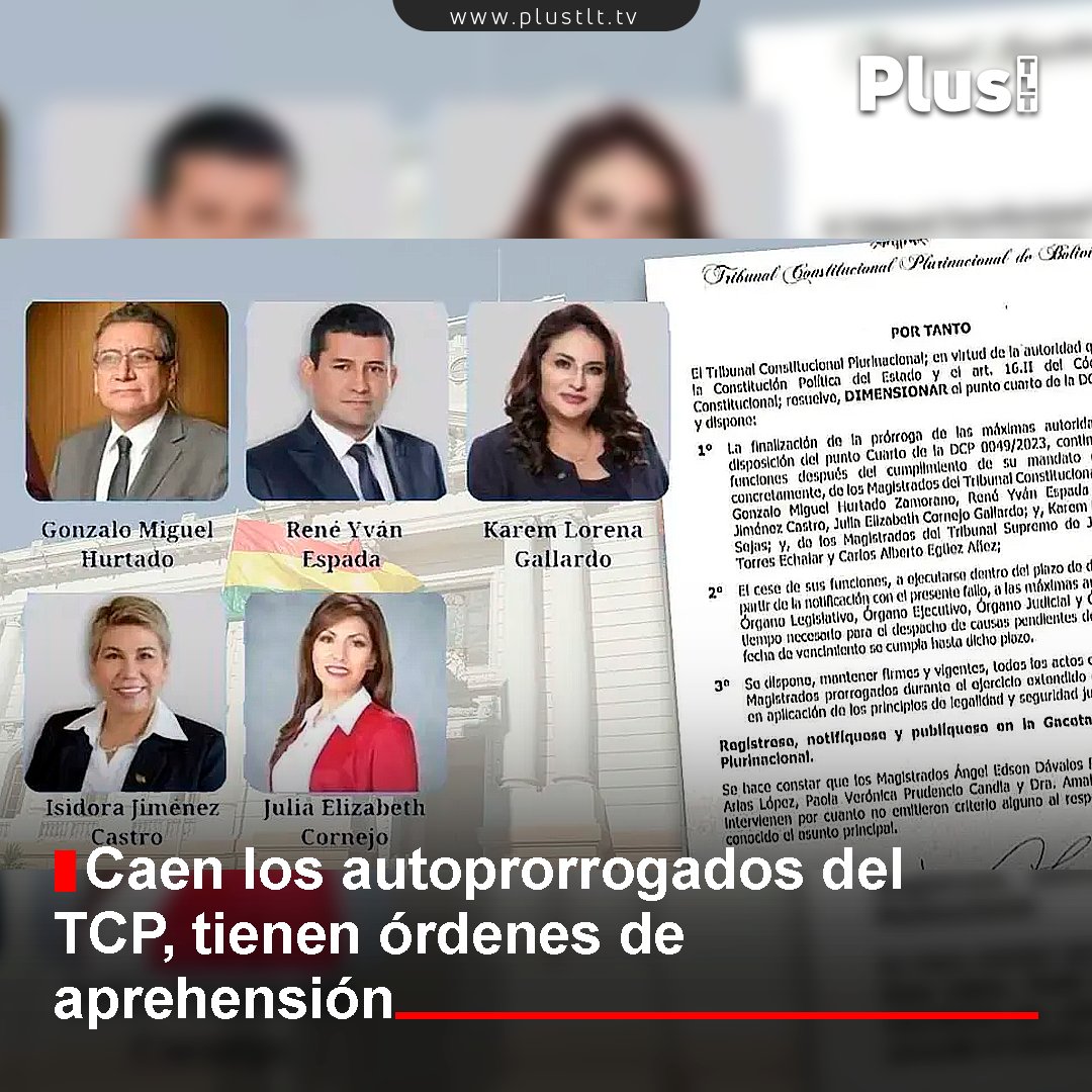 PlusTLT's tweet image. Caen los autoprorrogados del TCP, tienen órdenes de aprehensión
#TCP #Autoprorrogados #OrdenDeAprehension #Tarija #Bolivia
Mira la nota completa en el siguiente link:
is.gd/QmcL4n