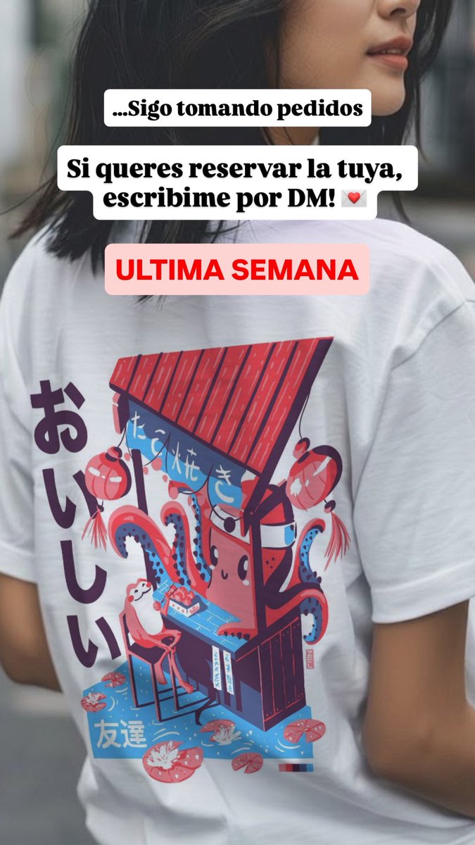 Buen día!!! Paso a recordarles que sigo tomando pedidos. Última semana!!
Primer remera con diseño exclusivo, hecho por mi 💕💕
