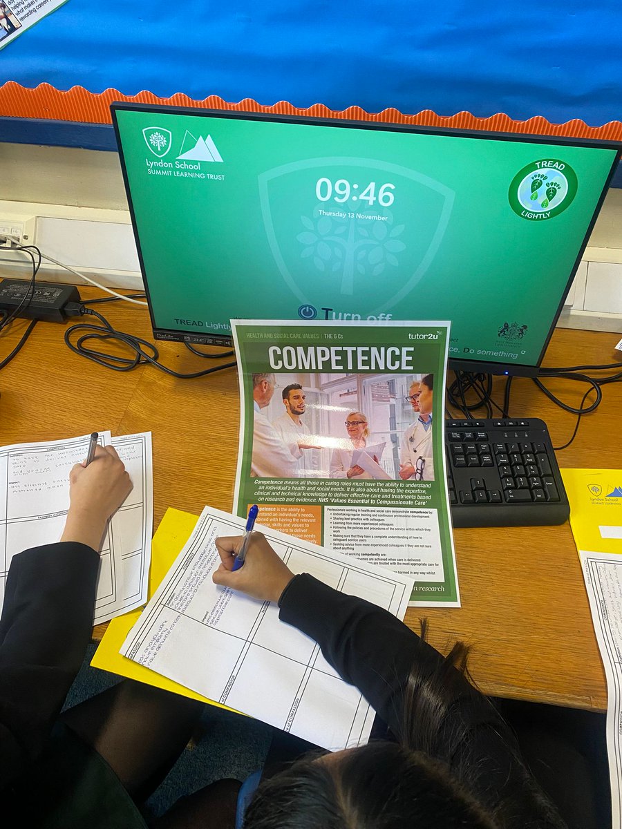 LyndonSchool's tweet photo. Year 10 Health & Social Care learners have been exploring care values through a carousel of activities, building skills for coursework and future careers in the sector! #HealthAndSocialCare #CareValues #FutureCareers #lyndonlearnerjourney @Summit_LT https://t.co/E0jP3EmKkQ