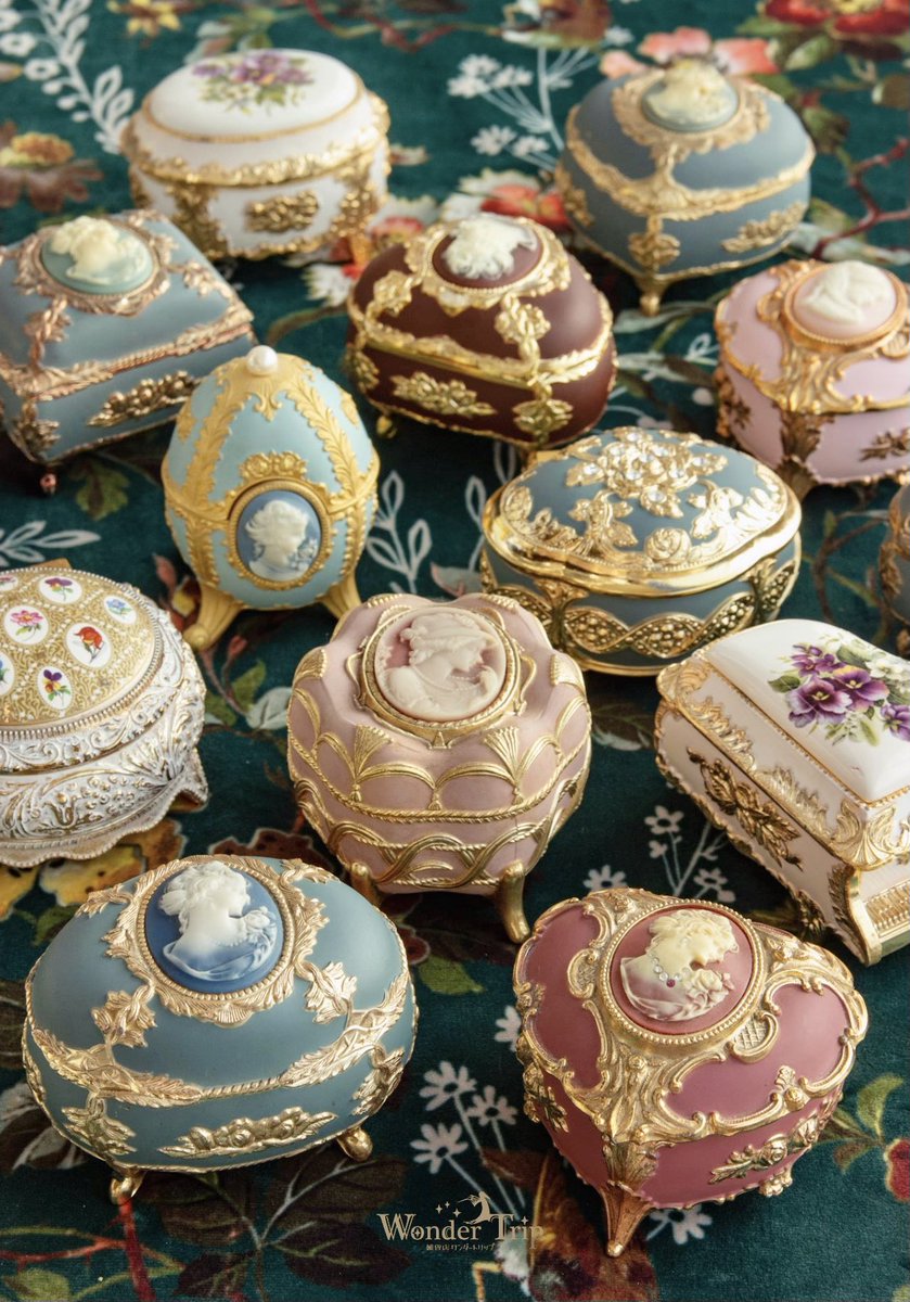 オルゴール付きのヴィンテージジュエリーボックスは原則在庫限りとなり