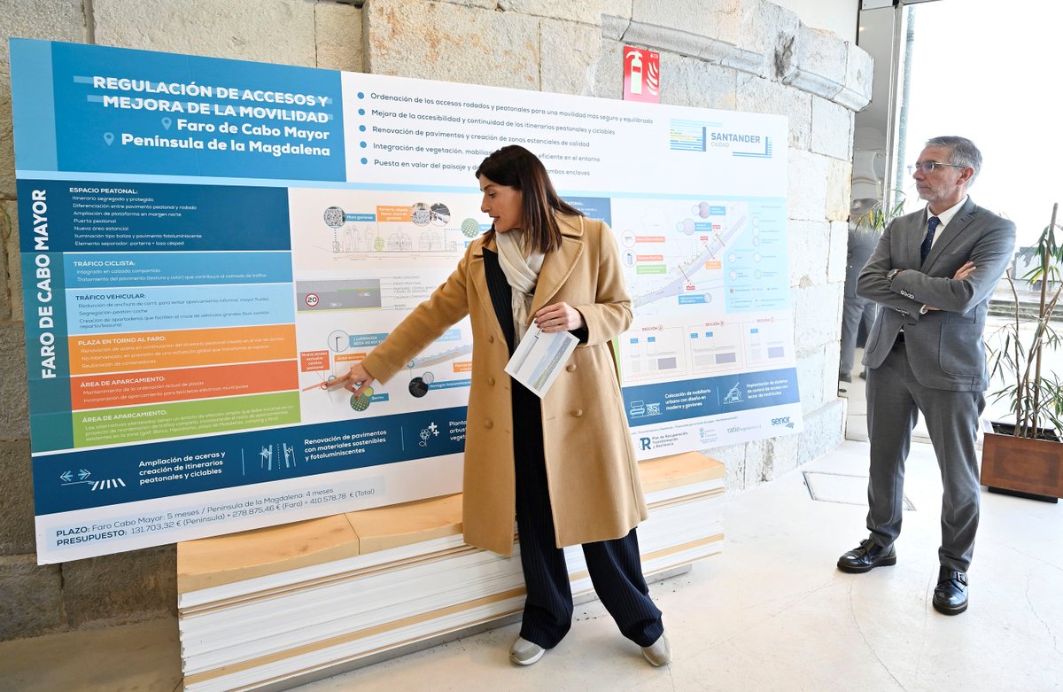 Comienza la mejora de los accesos al Faro de Cabo Mayor, una actuación enmarcada en el Plan de Sostenibilidad Turística, financiado por la Unión Europea. 
👉Casi 280.000 euros de presupuesto para poner en valor uno de los espacios más visitados del litoral de #Santander