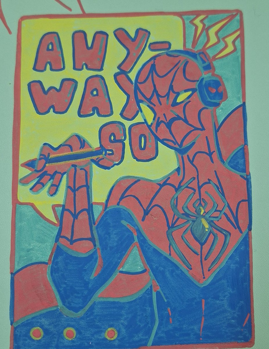 di_shapeshifter's tweet photo. Redrawing old art on the cover of my sketchbook👾

#Spiderman https://t.co/Iz1JQvBlnE