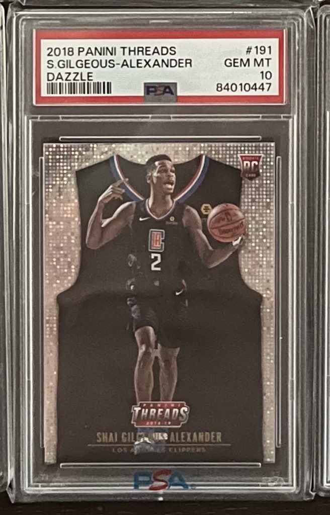 SGA Rookie PSA 10. Threads Dazzle! Rare! Take for only $215! RTs appreciated. #MVP