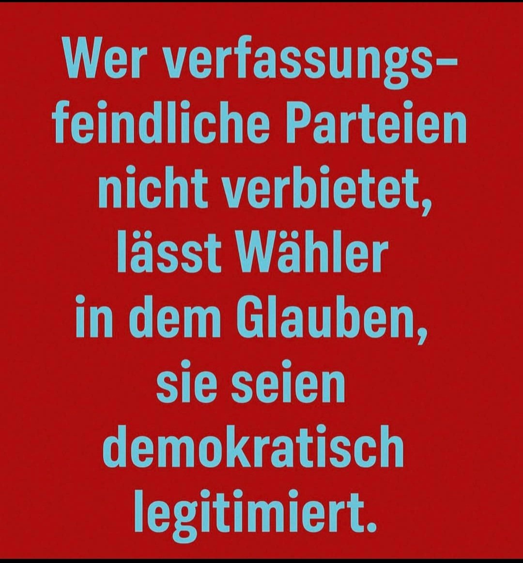 Mahlzeit, ihr Lieben 💚🍀💚
Zur #Generaldebatte im #Bundestag fällt mir eigentlich nur eines ein ☝️👇
#afdverbotsverfahrenjetzt
#Landesverräter