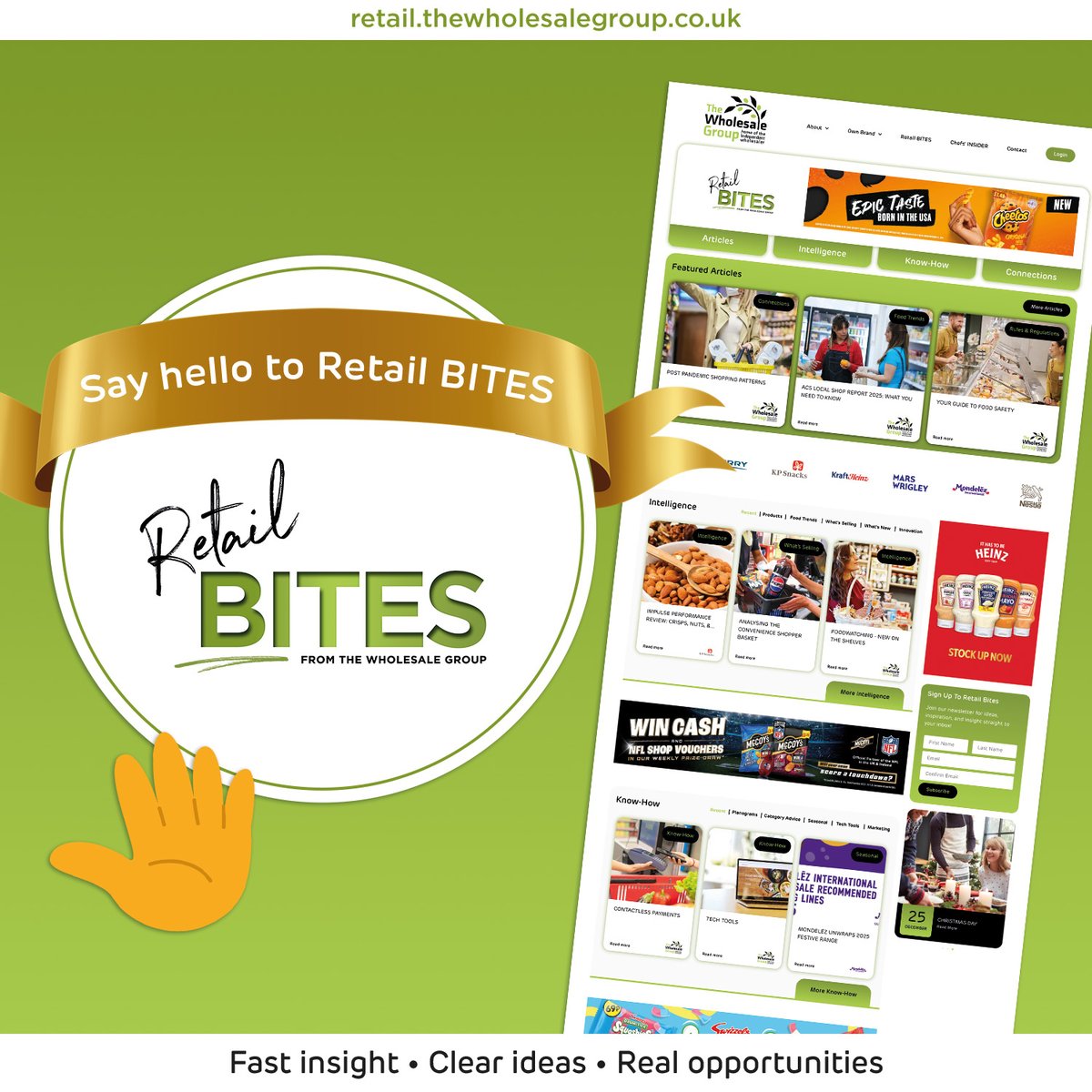 TWGroup25's tweet image. 👋👋 Say hello to Retail BITES 👋👋  your new space for smarter, faster retail insight. It’s digital. It’s always evolving. And it’s built for the way retailers work today. Explore retail.thewholesalegroup.co.uk 

#RetailBITES #IndependentRetail #ConvenienceRetail #IndependentWholesale