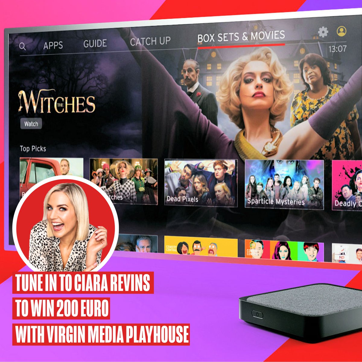 CorksRedFM's tweet image. All this week Ciara Revins is turning Black Friday RED with thanks to Virgin Media Playhouse giving you the chance to win €200 every day