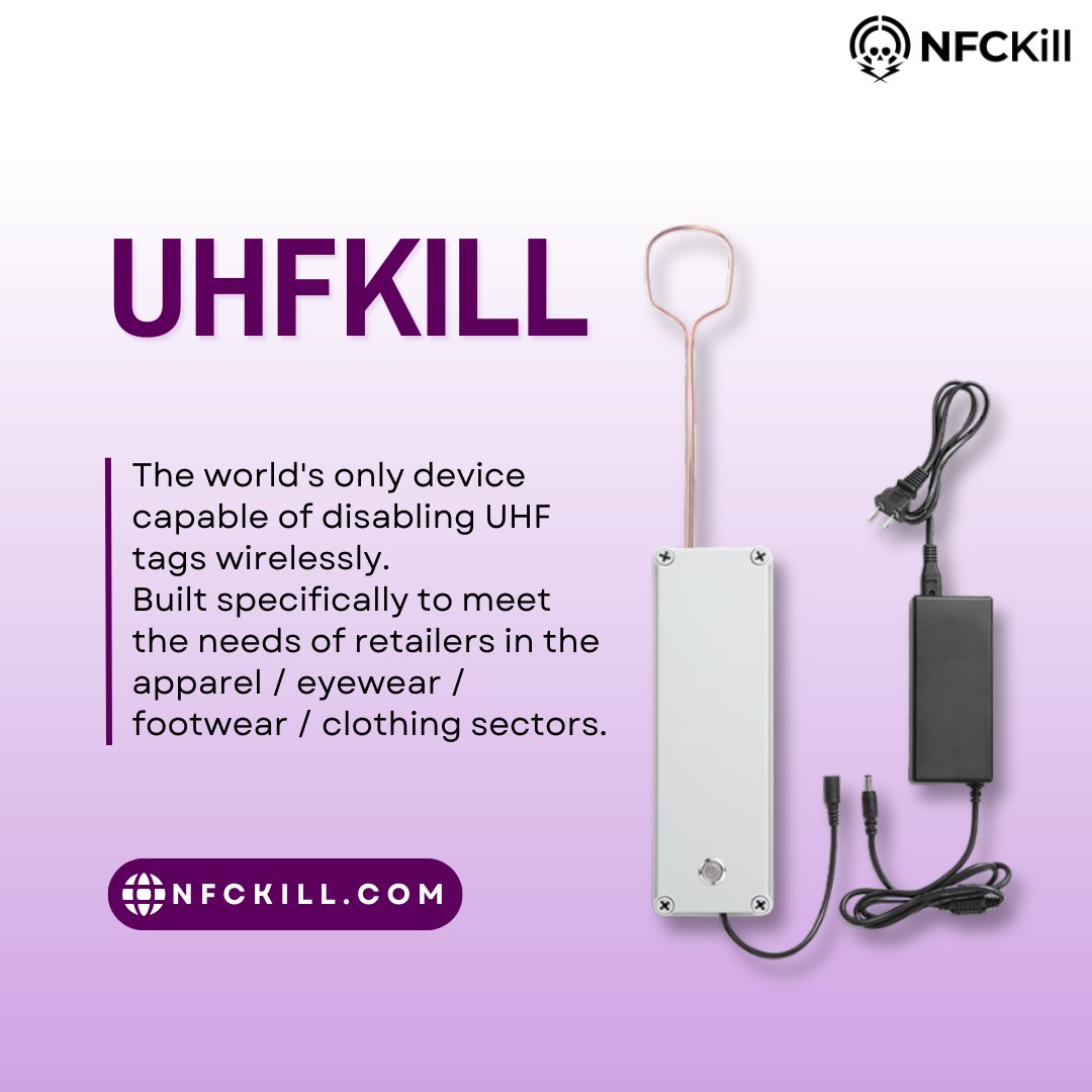 NFCkill's tweet image. 💼 Hundreds of companies rely on UHFKill daily to deactivate UHF tags in eyewear, apparel &amp;amp; beyond. Join them. l.nfckill.com/cXoZK 
#UHF #UHFkill #rfid #NFCKill #pentesting #redteam #infosec #DisableRFID #UHFDeactivation