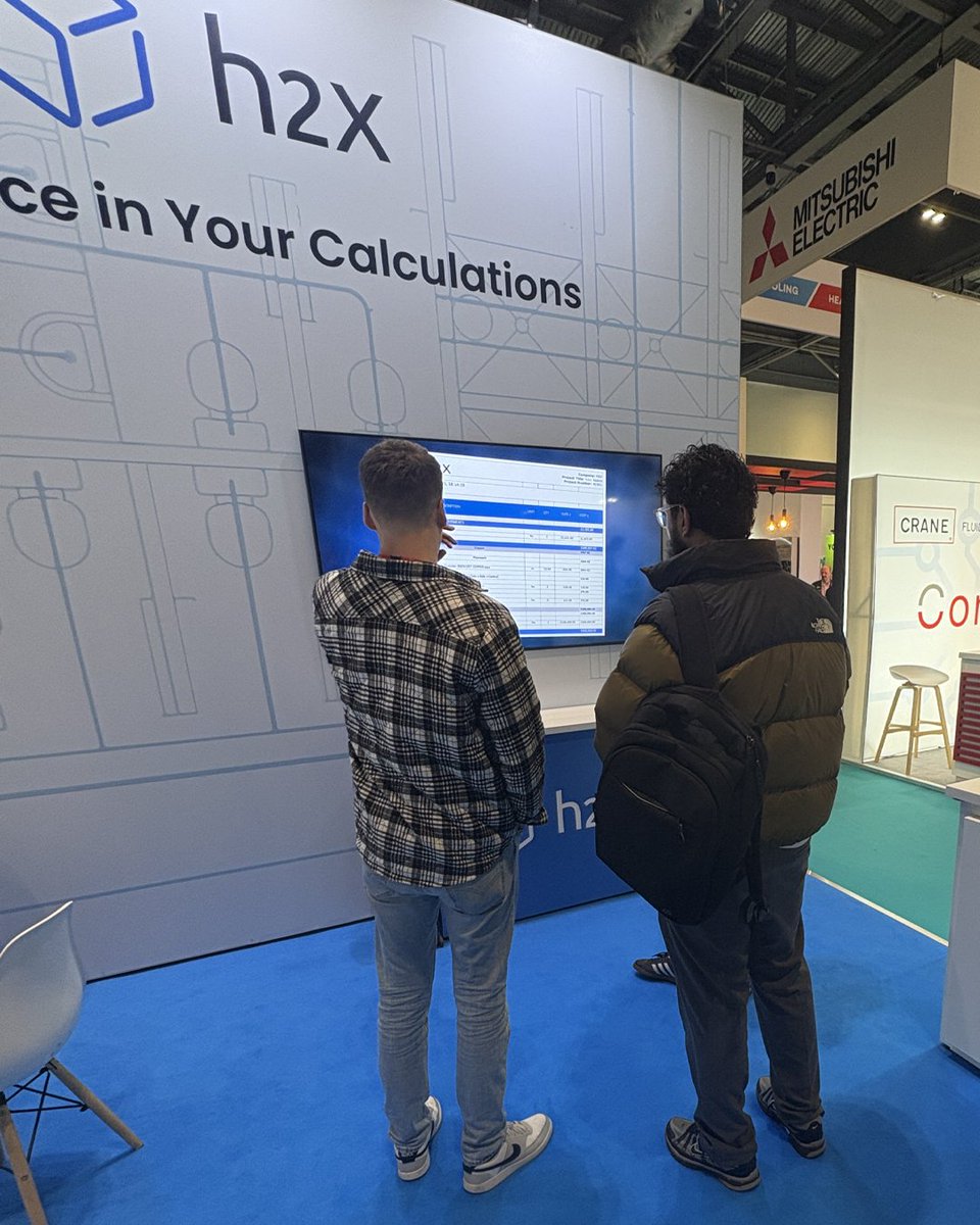 h2xengineering's tweet image. elementalLONDON done ✅

Big thanks to everyone who stopped by the h2x stand last week!

We had some great convos about designing mechanical and plumbing systems without spreadsheets and guesswork, generating automated CIBSE-verified calcs, how we integrate with Revit, and more.…