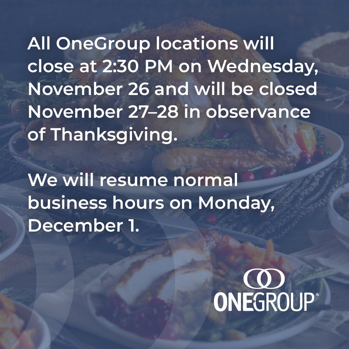 OneGroup tweet media