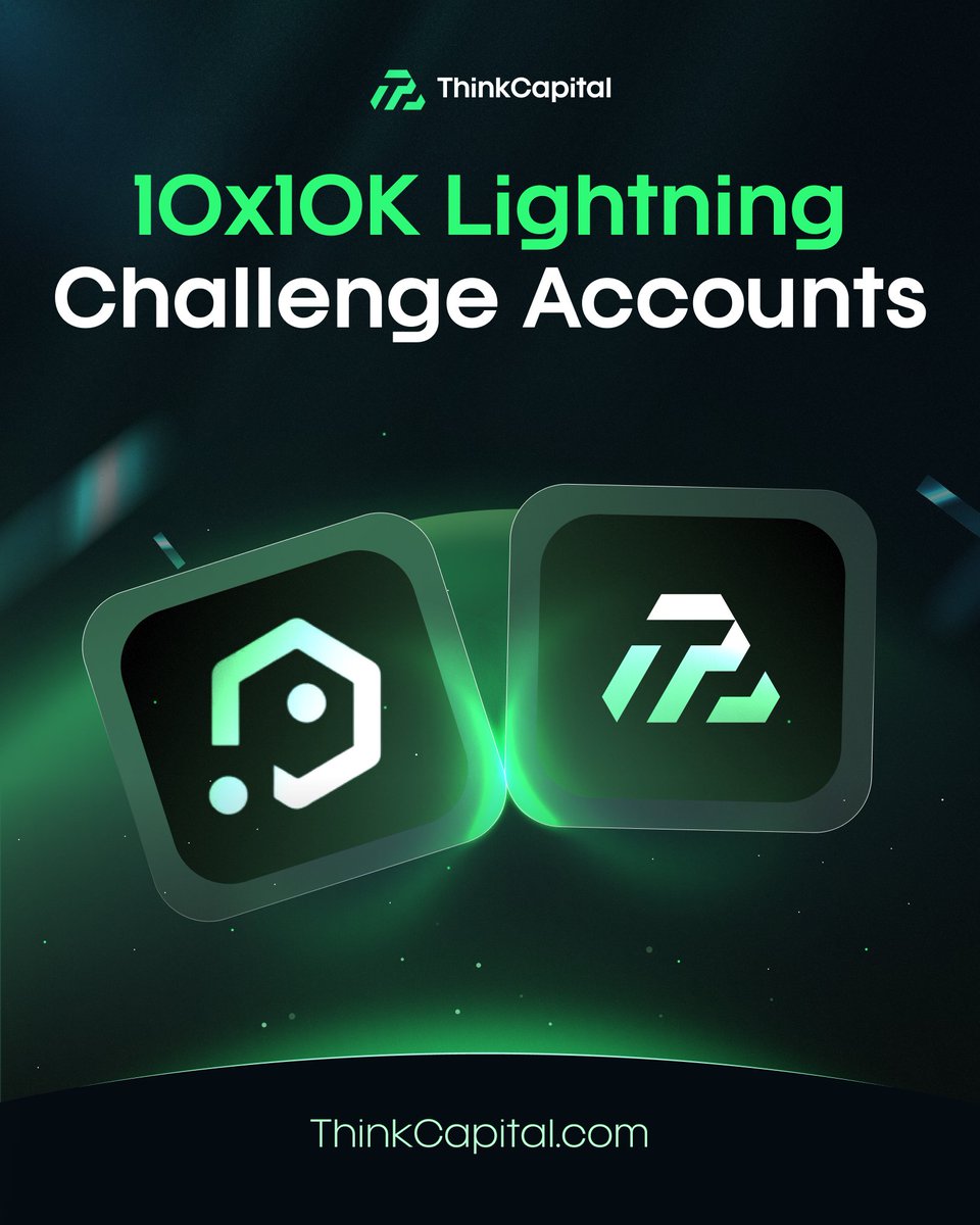 PropClub_'s tweet image. Our partner ThinkCapital didn’t want to wait until 500 followers…
So here’s a separate flash giveaway 👇

🚨 GIVEAWAY - 10 × 10K Challenges 🚨

To celebrate our launch, we’re giving away 10 × 10K challenges with @thinkcapitalcom 

This giveaway is separate from our milestone…