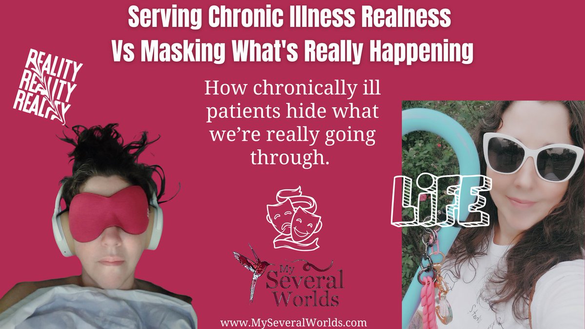 globetrotteri's tweet image. #ChronicIllness Realness vs Masking What's Really Happening. What I let others see about my illness compared to what is happening are two different things. Chronically ill people do a lot of #masking. We hide what we are going through for many reasons:
🔗
myseveralworlds.com/2023/09/22/chr…
