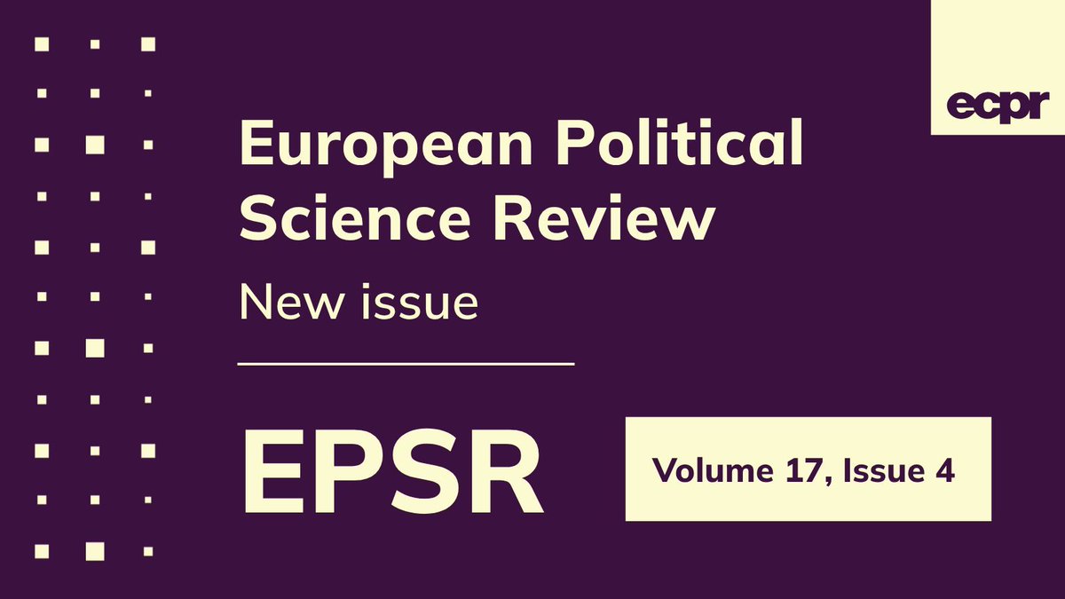 European Political Science Review tweet media