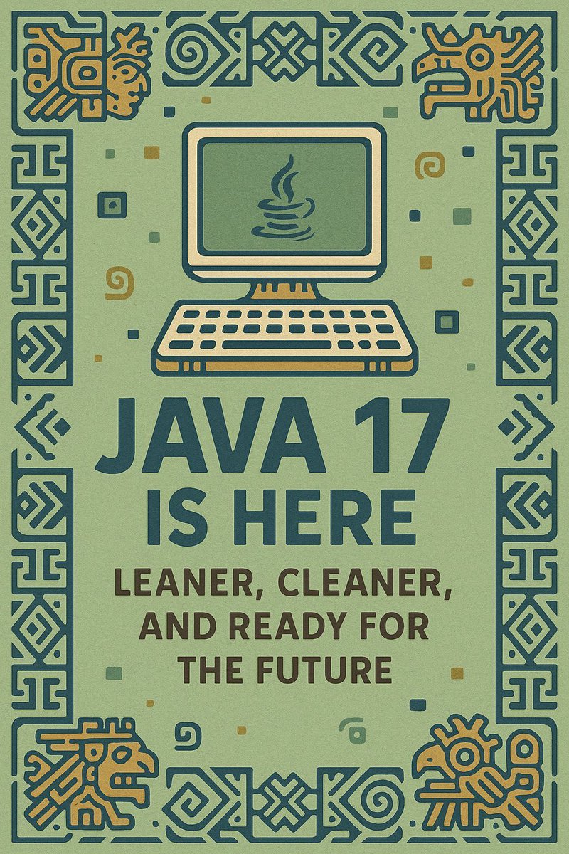 SpagCodeJungle's tweet image. Java 17 Is Here: Leaner, Cleaner, and Ready for the Future
#Java #100DaysOfCode #365DaysOfCode #LearnInPublic #BuildInPublic #fyp #WednesdayVibes #HumpDay #TechBlog #NewBlogPost #coder