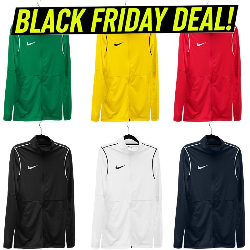 Level up your training this Black Friday! ⚫
Stay dry and comfortable in the Nike Park 20 Dri-Fit Jacket with sweat-wicking tech. Vibrant design for the pitch or sidelines.
Don’t miss this deal—shop now! 🔥 
buff.ly/lUszXXe 
#BlackFriday #Nike #DriFit #Football