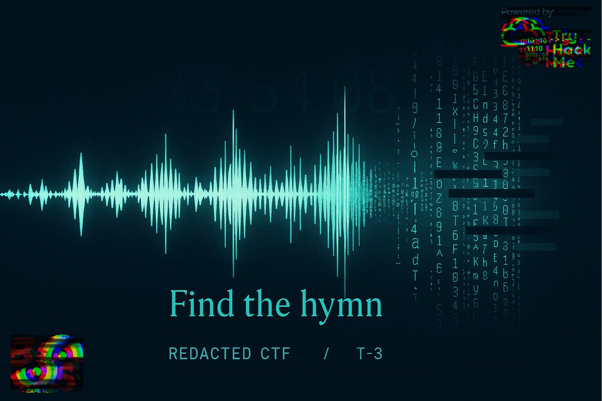 Packets weren’t the leak; hymns were.

Find what the lullaby carried. Recover the three fragments to forge the key.
You’ll decrypt outros, break rituals, and pry open SKELETON.

Are you ready to read between the ████?

Briefing available → bsidescapetown.co.za/ctf/