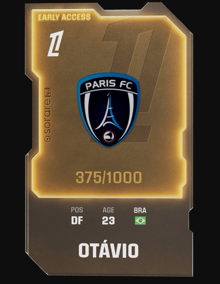 Drefherder's tweet image. 🎁 Giveway #sorare

Comme annoncé, je vous propose en  #Giveaway :

👕 Otávio 🇧🇷 - DF - In Season

Tirage au sort le 27/11 (14h00 🇫🇷)

Pour y participer :

1️⃣ Me follow
2️⃣ Like &amp;amp; retweet ce post
3️⃣🤞😀 en commentaire