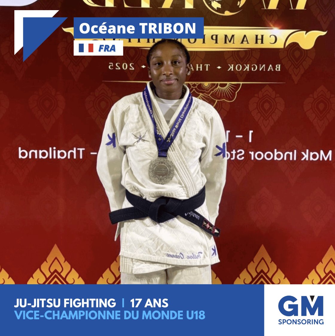 🏆🔥 #JuJitsu | Océane Tribon continue son ascension vers le très haut niveau !

À seulement 17 ans, Océane Tribon s’impose comme l’un des plus grands espoirs du Ju-jitsu Fighting et du Ne-Waza français. Formée au Pôle France d’Orléans, elle enchaîne les performances au plus haut