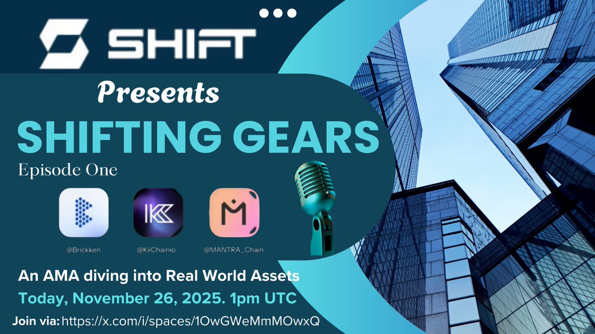 OkonkwoJac30717's tweet image. RWAs Are No Longer a Buzzword..They’re Becoming the Backbone of Crypto.

The #RWAs sector has grown from a small experiment into one of the most credible and capital-backed narratives in #Web3 , and @ShiftRWA is right at the center of this shift. 

Thanks to #SocialMining in the…