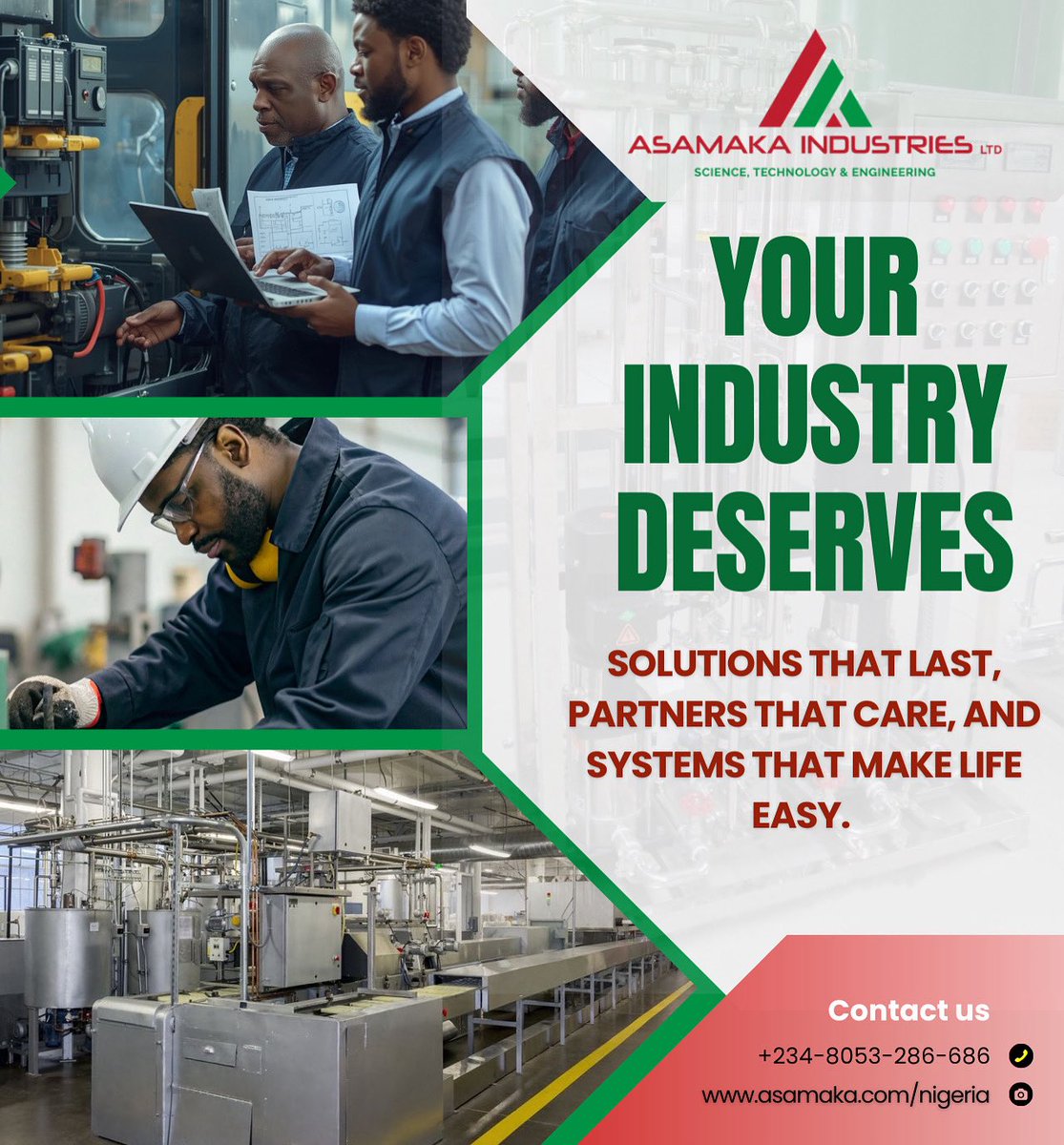 asamaka_nigeria's tweet image. For efficient workflows, dependable automation &amp;amp; support that stays beyond installation,
Asamaka Industries Ltd is your go-to partner.

📞 +234-8053-286-686
🌐 asamaka.com/nigeria

#SystemIntegration #IndustrySupport #AutomationPartner #Nigeria #Tech #Engineering #PlantSite