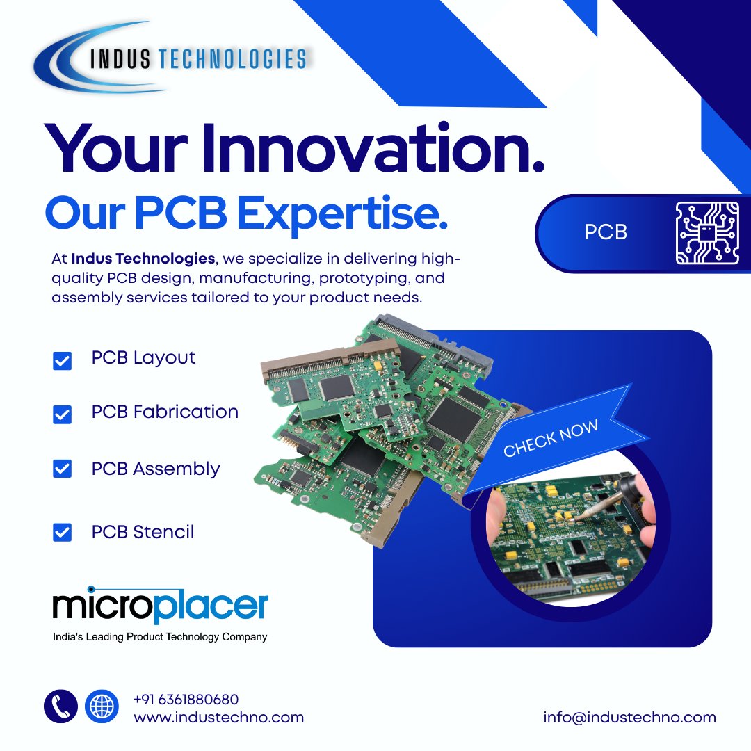 technologi39582's tweet image. High-precision PCBs engineered for the future ⚡
Indus Technologies provides PCB design, fabrication &amp;amp; assembly — with fast worldwide delivery.
Built for IoT, industrial, consumer &amp;amp; automation tech.
#IndusTechnologies #PCBs #Electronics #Prototype #IoT #HardwareDesign