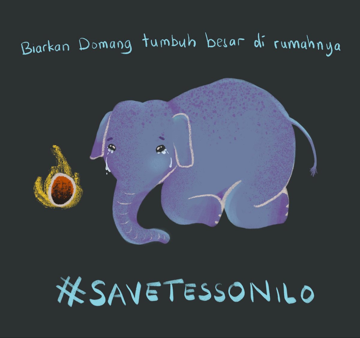 Gajah Sumatra sedang tidak baik-baik saja.

Aku tidak bisa merangkum apa yg terjadi, karena setiap kali baca berita mengenai ini aku pasti nangis.

#savetessonilo