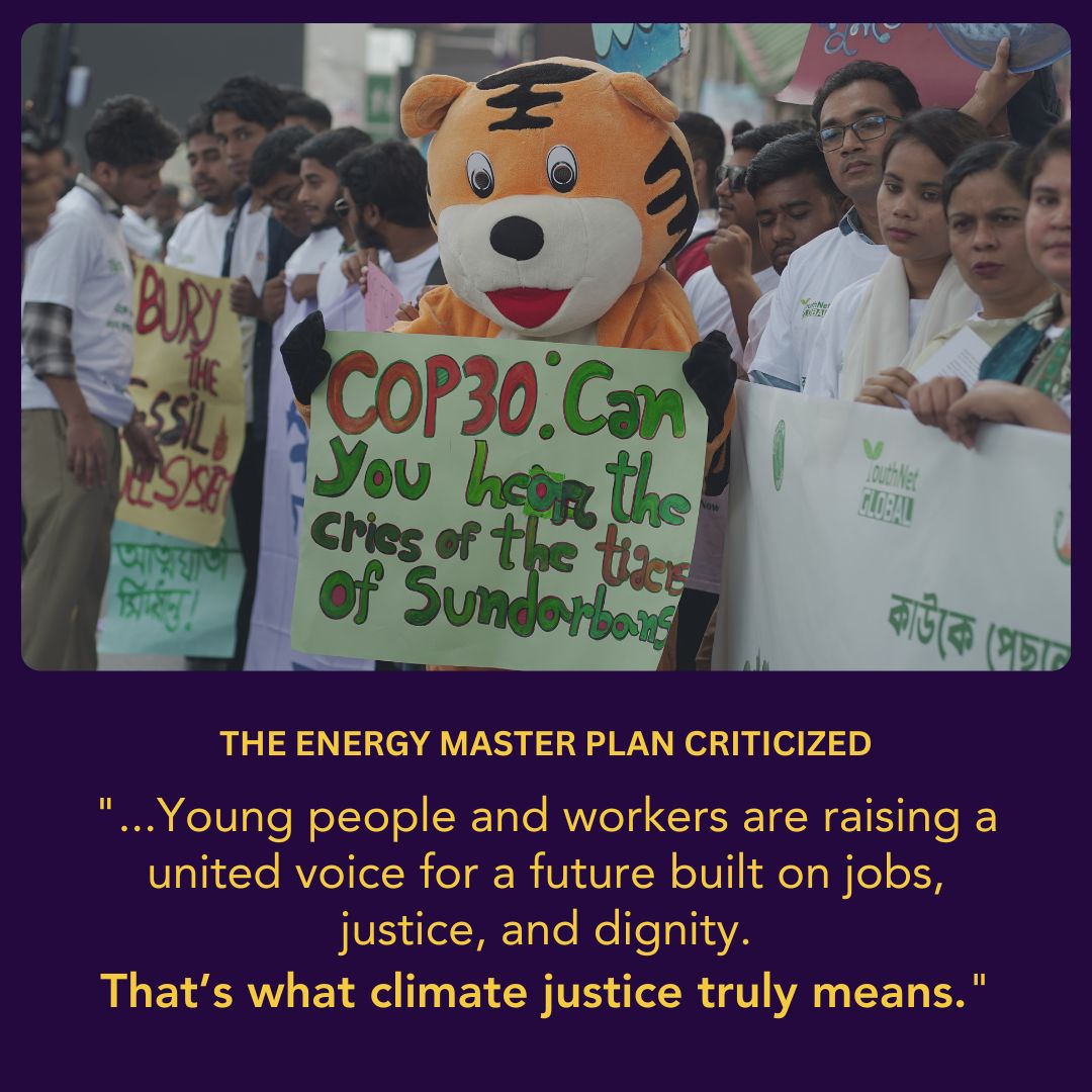 bdpowerpathways's tweet image. Can 🇧🇩 #EnergyTransition also be a just one that safeguards livelihoods, advances gender equality, and upholds labor rights? For last week&apos;s protesters, the answer is a firm &apos;yes.&apos; But what do you think?
#RenewableEnergy #fossilfuel