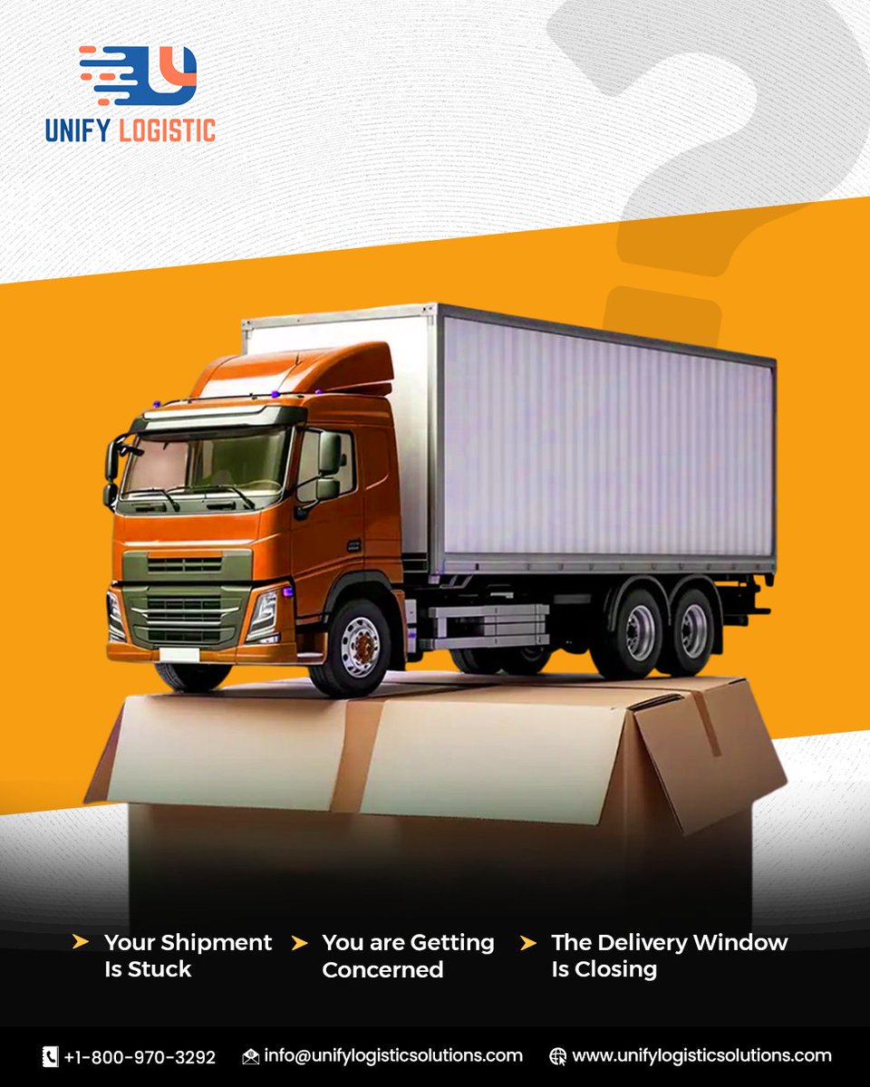 LogisticUnify's tweet image. When a #shipment gets stuck, it can feel like everything else does too. We know how stressful it is when the clock is ticking, customers are waiting, and you cannot get the visibility you need.

That is exactly when the right #logistics partner makes all the difference.