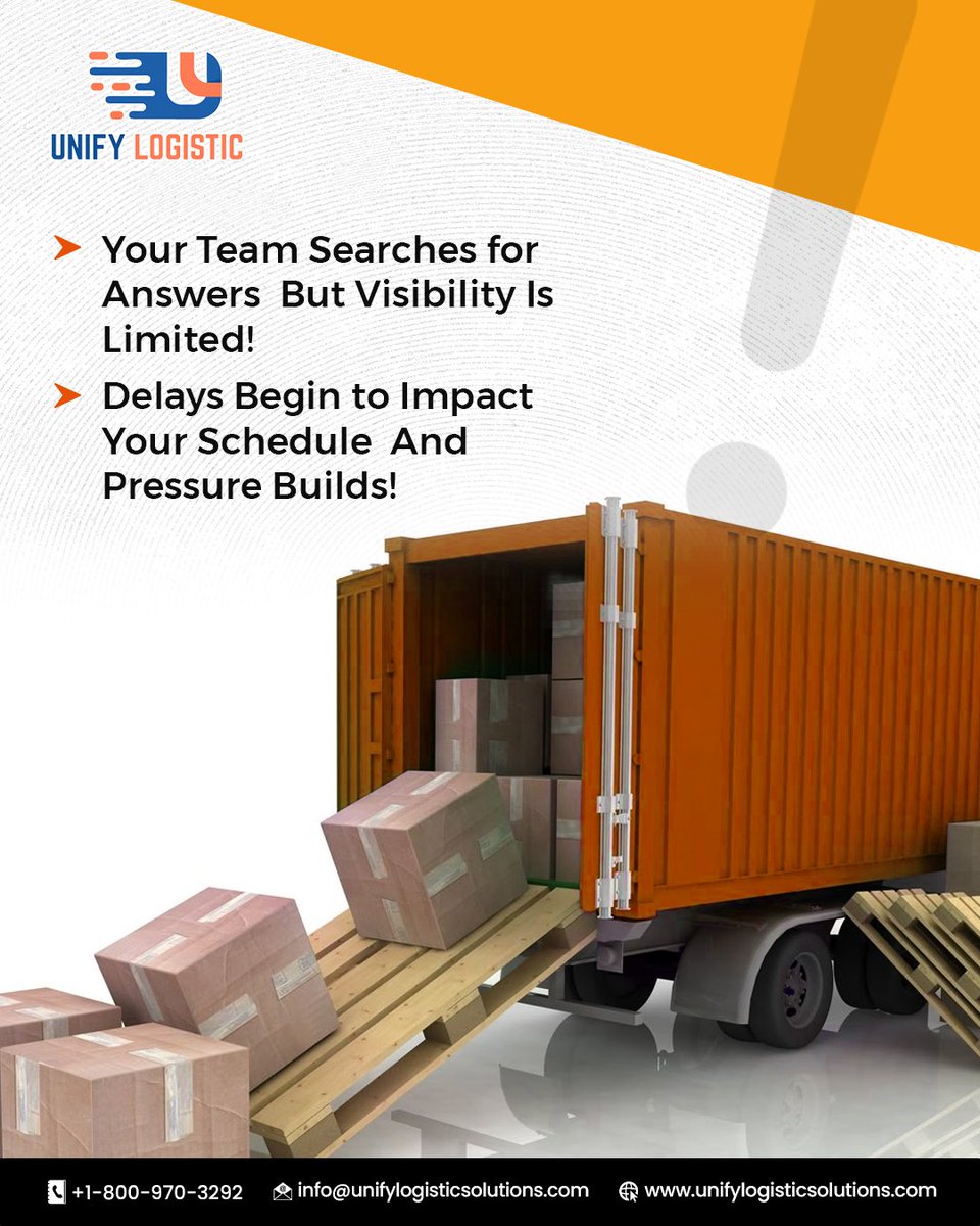 LogisticUnify's tweet image. When a #shipment gets stuck, it can feel like everything else does too. We know how stressful it is when the clock is ticking, customers are waiting, and you cannot get the visibility you need.

That is exactly when the right #logistics partner makes all the difference.