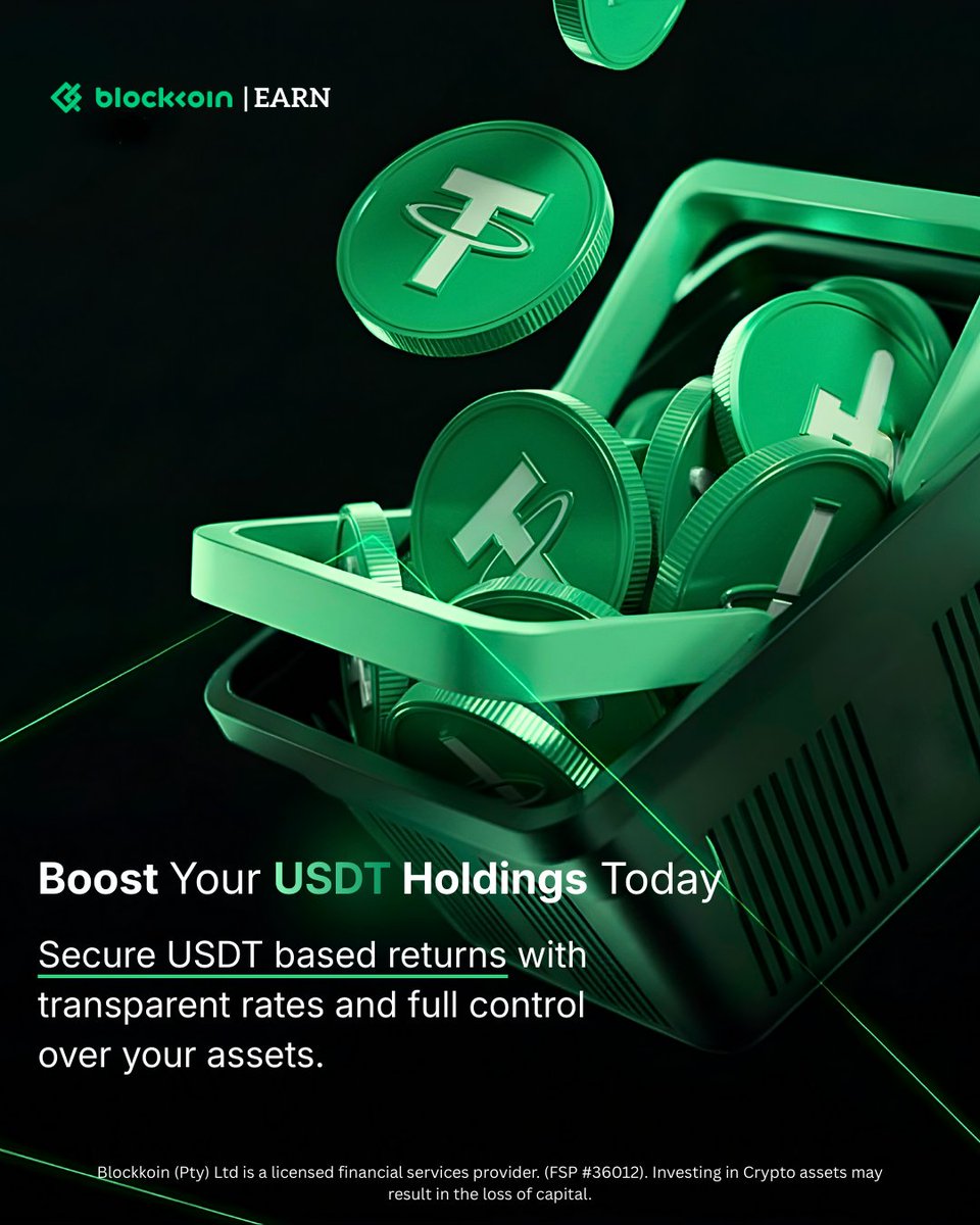 RealBlockkoin's tweet photo. Boost your $USDT holdings today and enjoy secure returns with transparent rates and full control over your assets. 🚀💰 Start your journey now!

Sign up here: https://t.co/Pv4xoZCbqL https://t.co/G4uYJKtiwE