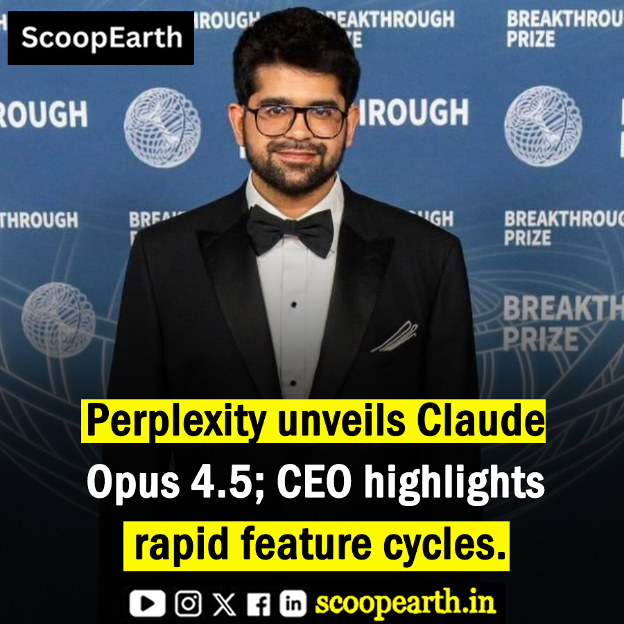 Scoopearth1's tweet image. 🔥 @perplexity_ai  drops Claude Opus 4.5 for Max users—AI upgrades just don’t stop! 🚀 #AI #ClaudeOpus45 #PerplexityAI #Anthropic #IndianStartups #startupUpdates #Startups #Innovation #IndiaEconomy #viralpost #scoopearth #scoopearth.in #scoopearthmagazine