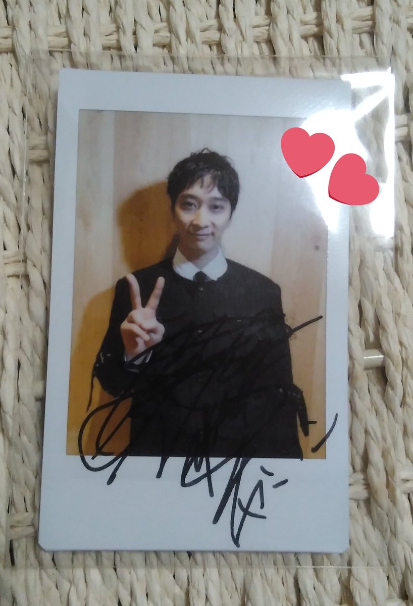 可愛い✌️チャンソン💜のチェキ届きました🎵 選んで頂いて本当に