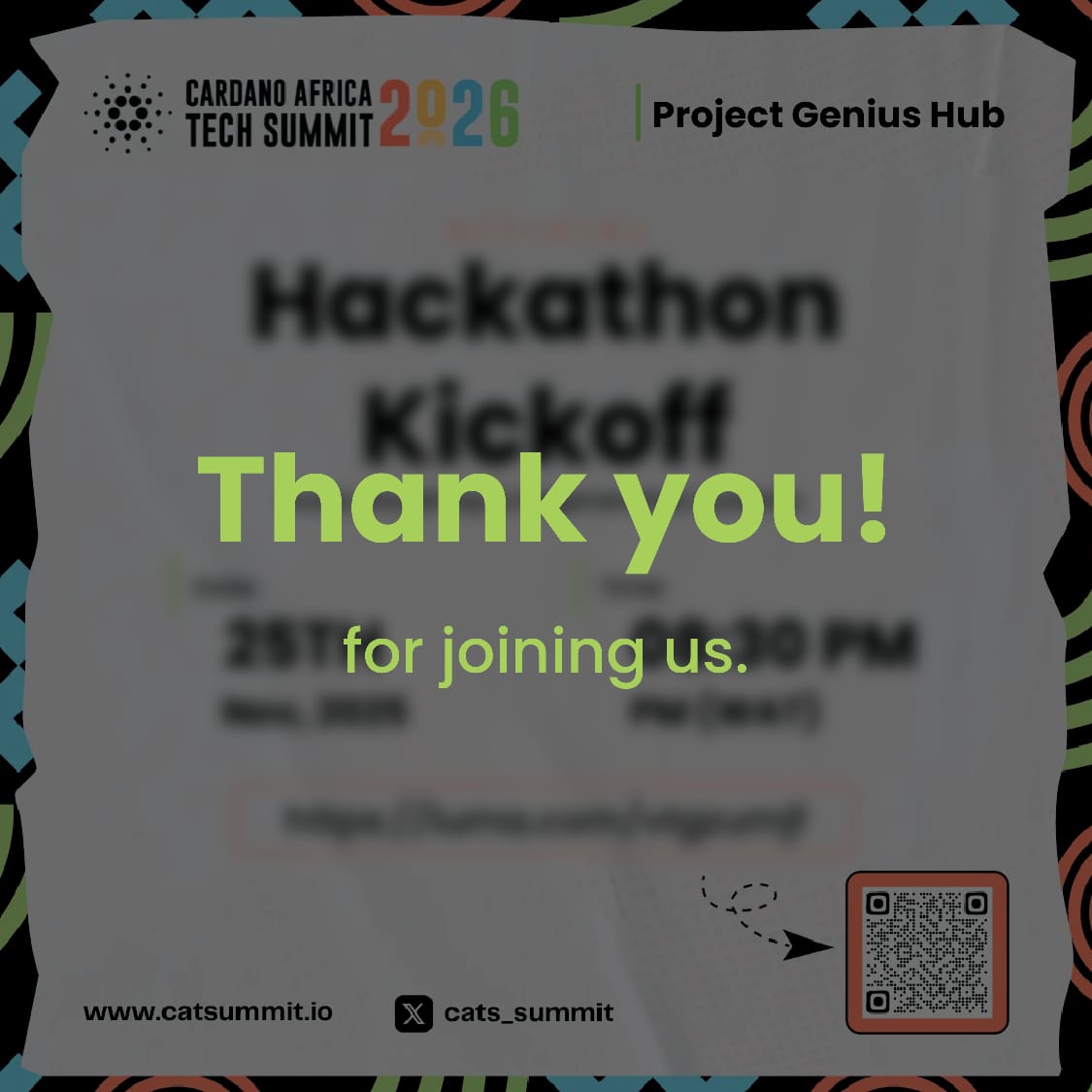 _ProjectGENIUS's tweet image. Last night felt like a reminder of why community matters.
At the Zaria Hub CATS Hackathon kickoff, Tobias Fetchner the infastructure lead at @__prismaevents and a facilator at @wada_org didn’t just talk to us ,he opened a new way of seeing.
He spoke about nestedness, the idea…