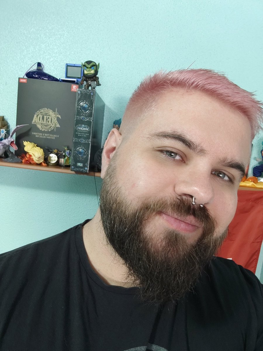 Ayer me hice el pelo rosa y en verdad estoy super encantao con el color