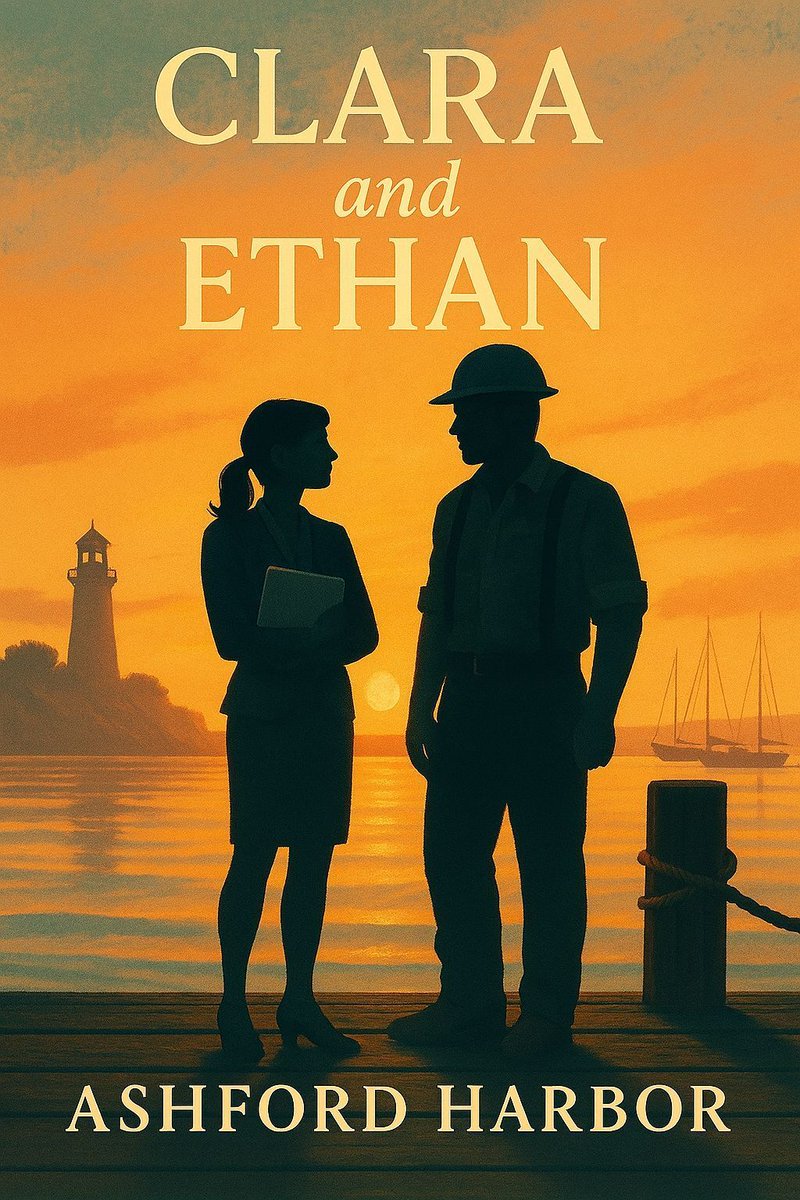 Meet Clara &amp; Ethan 💙
The storm-softened, slow-burn heart of Colliding Currents.

Revisit their full story (and two more!) in the Ashford Harbor Collection coming Dec 9. Preorder here: amazon.com/Ashford-Harbor…

#RomanceBooks #BookCouples #SmallTownRomance #BookTwitter