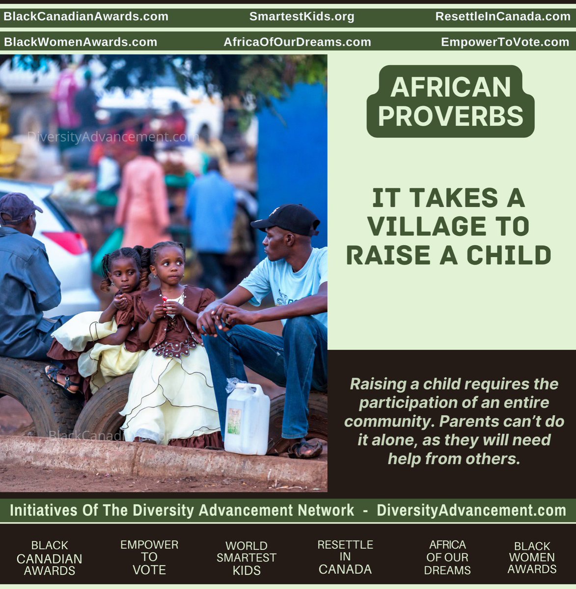 Let’s celebrate the power of community, collective care, and African wisdom that still speaks truth today. 🌍❤️
#ItTakesAVillage #AfricanProverbsWithPurpose #AfricanWisdom #CommunityMatters #RaiseThemTogether #BlackExcellence #DiversityAdvancementNetwork #EmpowerTheYouth