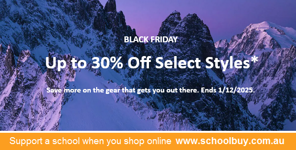 Get up to 30% off selected styles at The North Face and support your favourite #school at the same time (via schoolbuy.com.au/the-north-face).