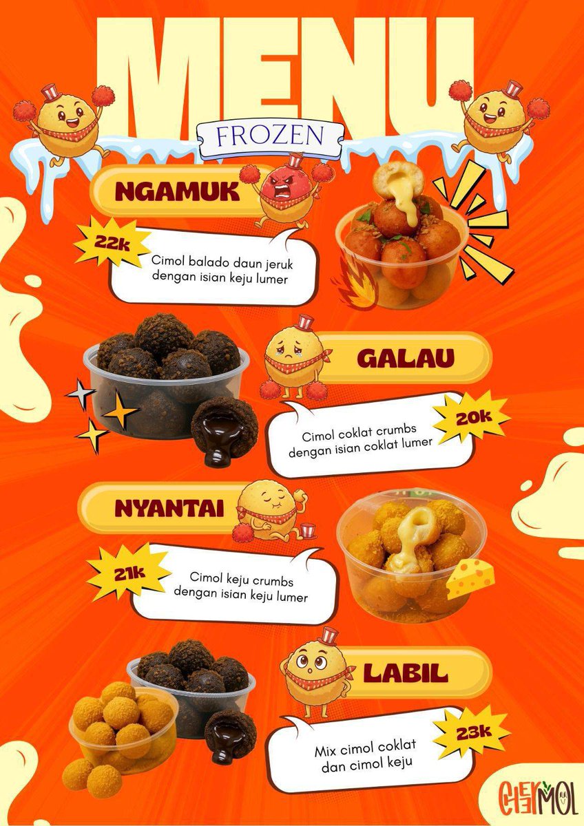 🥚Hai! Kalian mau ngemil enak tanpa ribet? 🤩
Cheermol udah OPEN PO loh!

✅Bisa disimpan di freezer, Tinggal goreng, Enak buat stok 
Pengiriman = Senin, 1 Desember 2025 &amp; Free ongkir area Gading Serpong dan BSD !

Yang Mau Order Boleh Reply Ya!