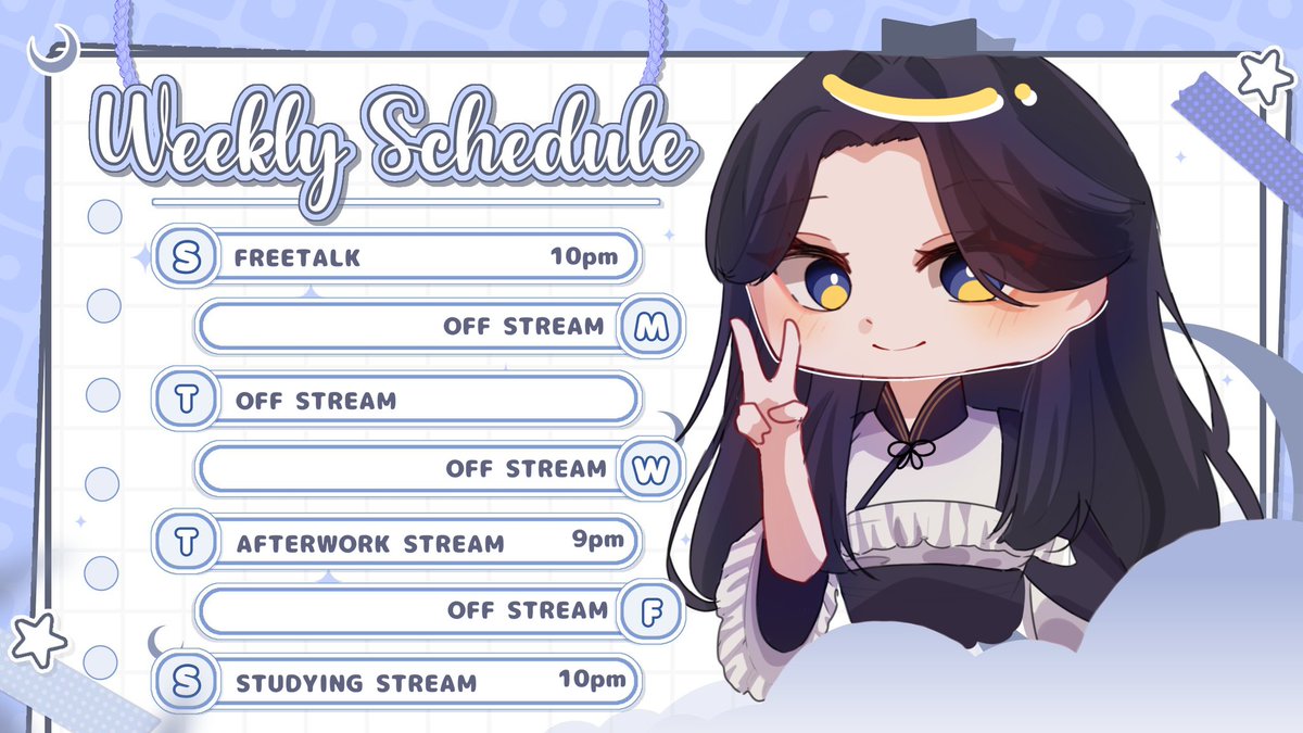 VynVana's tweet photo. Harohamoon Meae VyStellae💜🌙
🗓️Weekly Schedule || GMT+7
Nov 24 - Nov 30
(◍•ᴗ•◍)~~~~~~~~~~~
General #vyndelianirvana
Live & Clips #LiVyn
Art #LuvyArt
Meme #VynnirHa
NSFW #KyaVyn
Fan Name: VyStellae 🌙
Cr. yujinn.commission on IG
#VCafeEnt #vyndelianirvana https://t.co/EfUmvl1Qy5