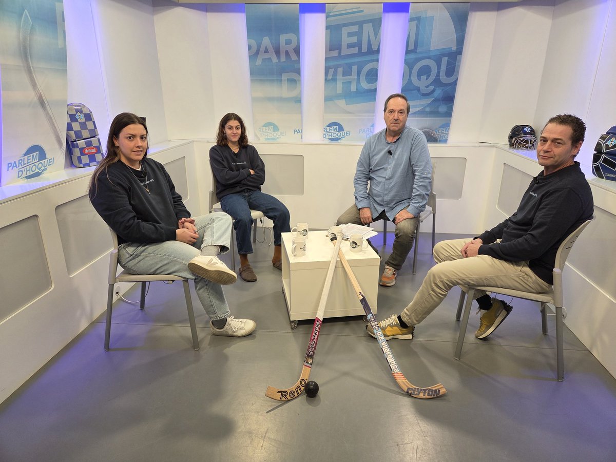 Avui al "Parlem d'hoquei" televisiu de <a href="/rtvvilafranca/">RTV Vilafranca</a> convidem les capitanes i l'entrenador del <a href="/CPVilafranca/">Club Patí Vilafranca</a> femení <a href="/ReginaFlix/">Regina Flix</a> <a href="/Abrilbatlle5/">Abril Batlle Morell</a> <a href="/AlexBatlle1/">Alex Batlle (xumi)5</a>